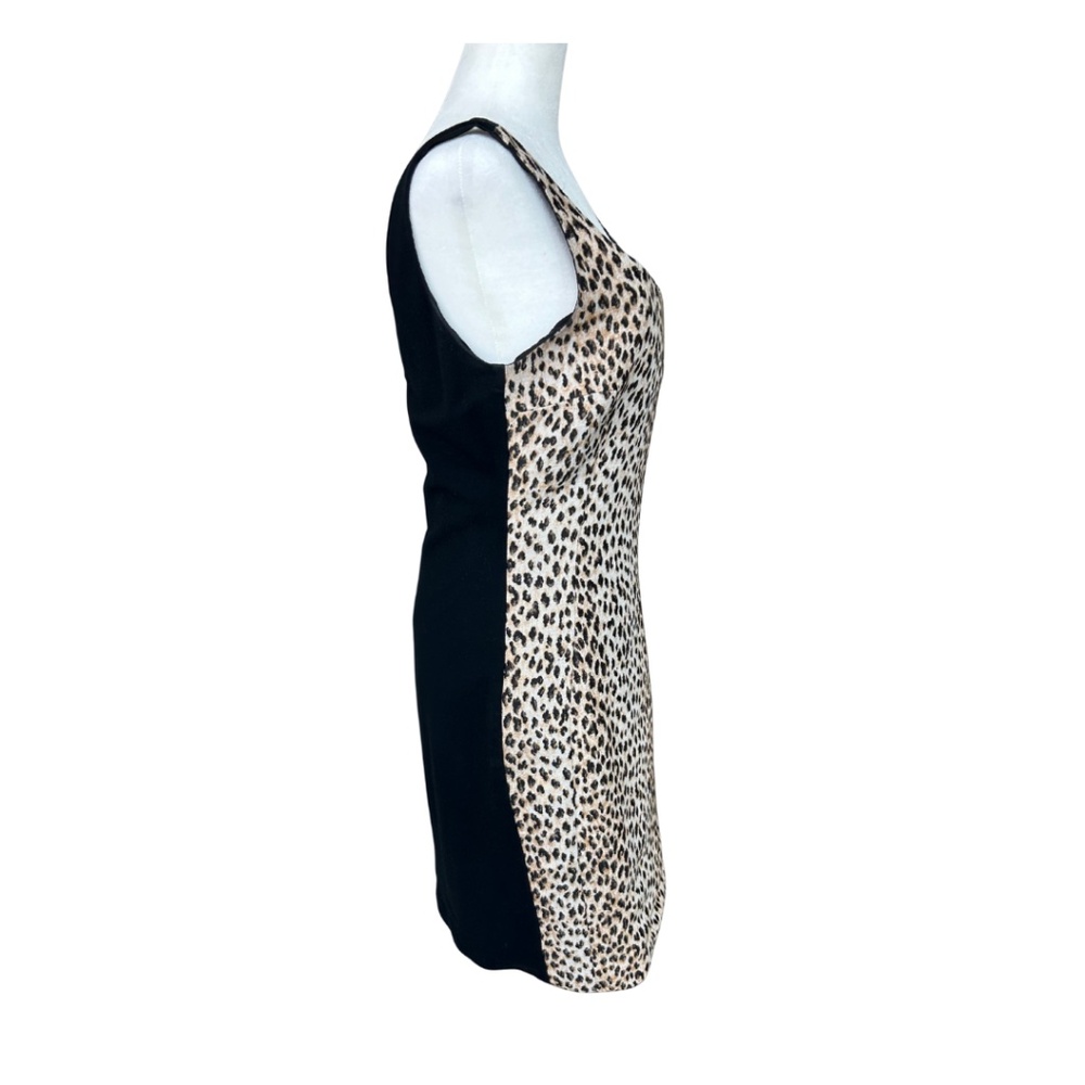 Diane von Furstenberg DVF Arianna Leopard Jacquard Sheath Dress Size 10 - Picture 5 of 9